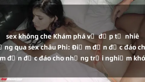 sex không che Khám phá vẻ đẹp tự nhiên và văn hóa đa dạng qua sex châu Phi: Điểm đến độc đáo cho những trải nghiệm khó quên